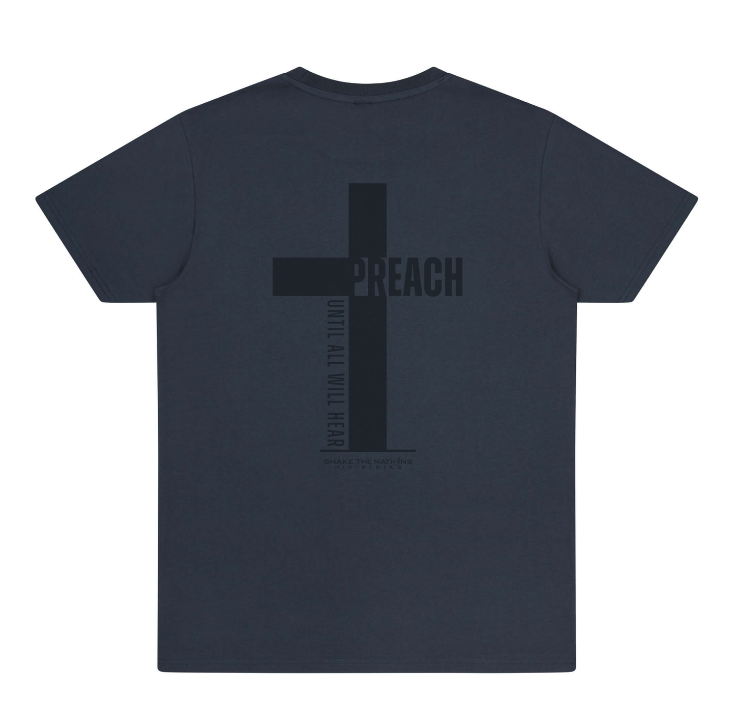 Preach Jesus Denim Blue T-shirt