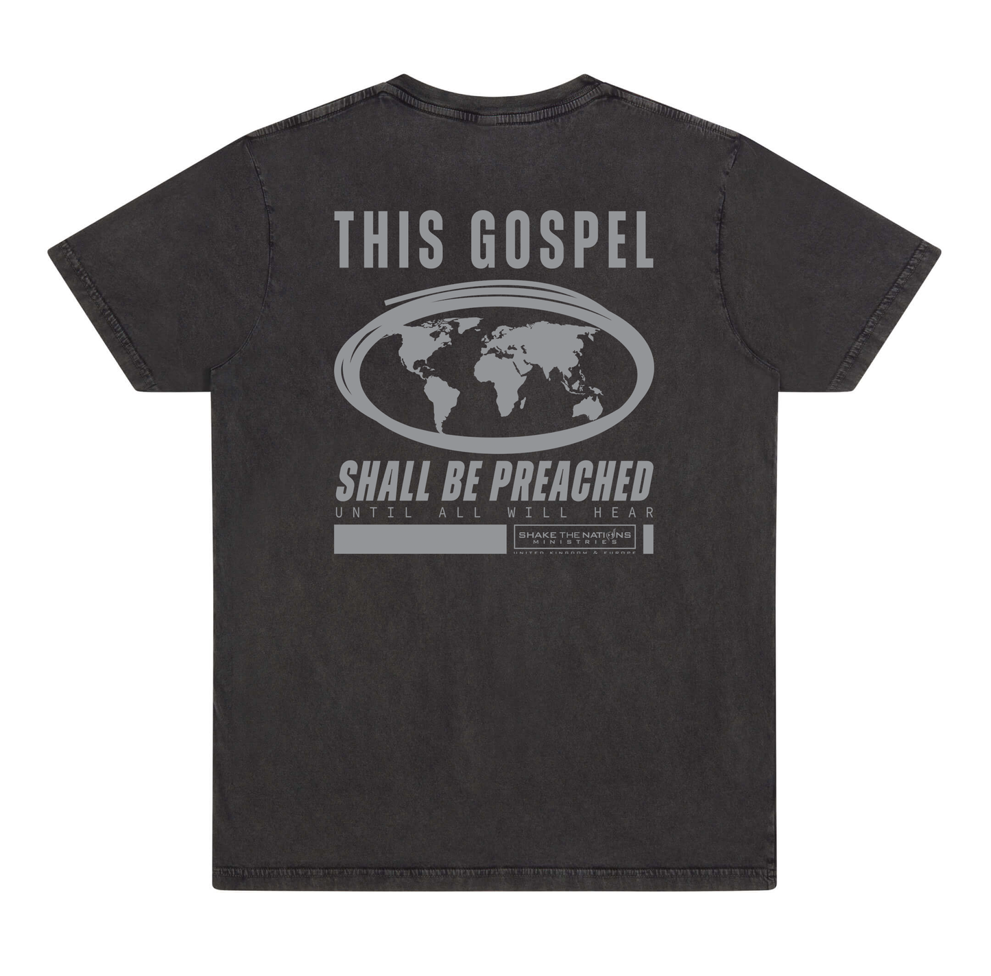 This Gospel Shall Be Preached (Black/Grey) - T-shirt