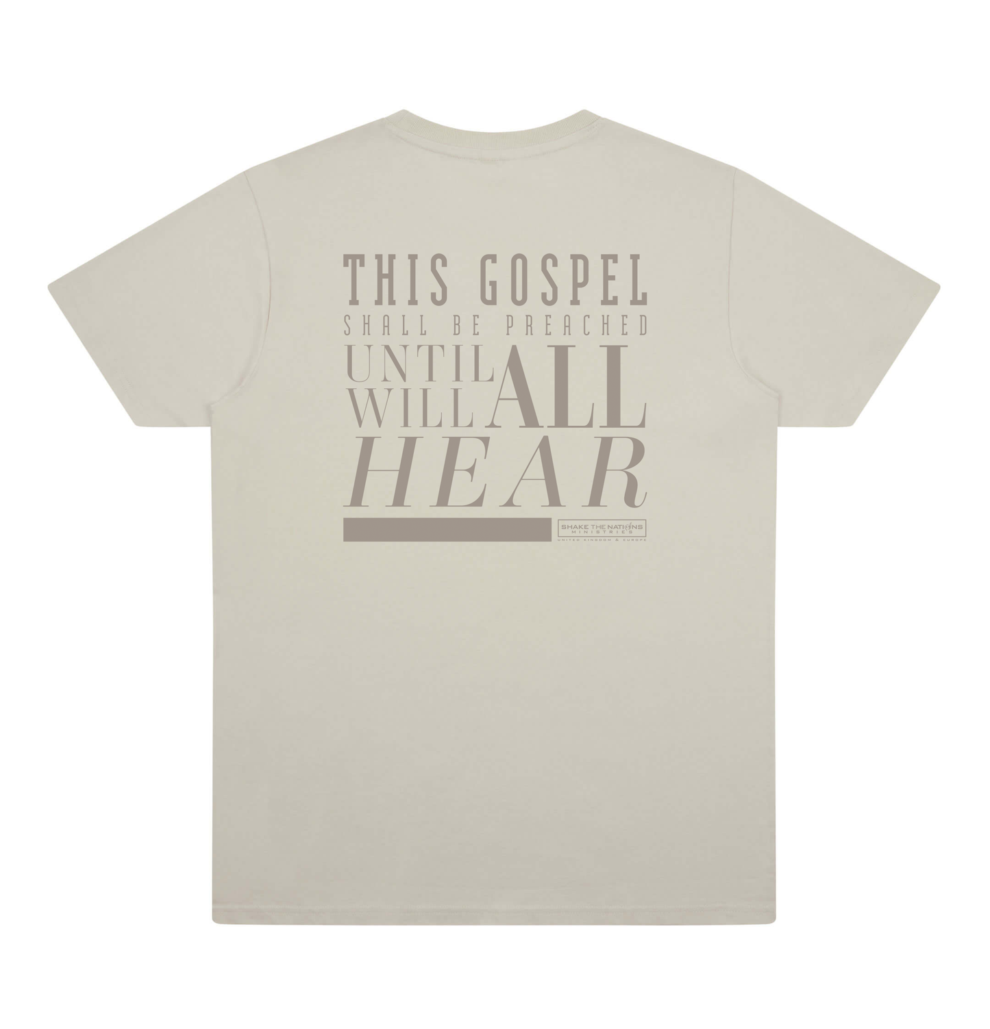 This Gospel Shall Be Preached (Bone) - T-shirt