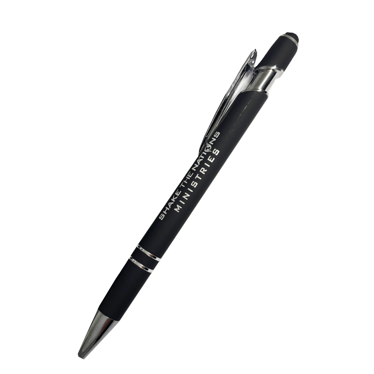 STN Black and silver pen (with pouch)